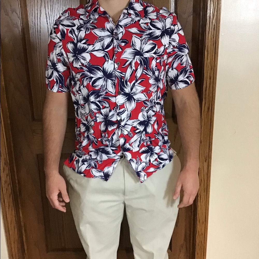 Hawaiian floral shirt